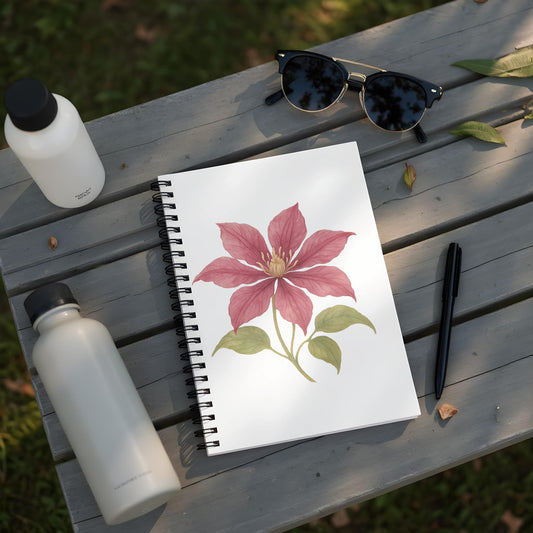 Elegant Floral Design Spiral Notebook product