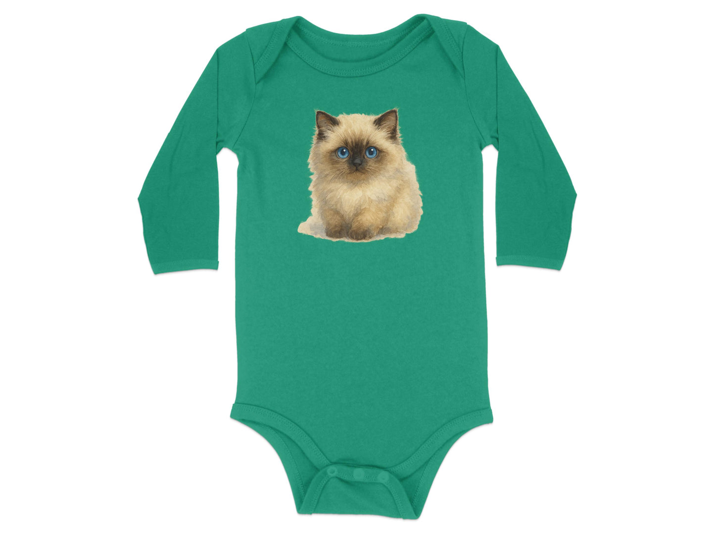 Adorable Siamese Cat Print Baby Onesie product