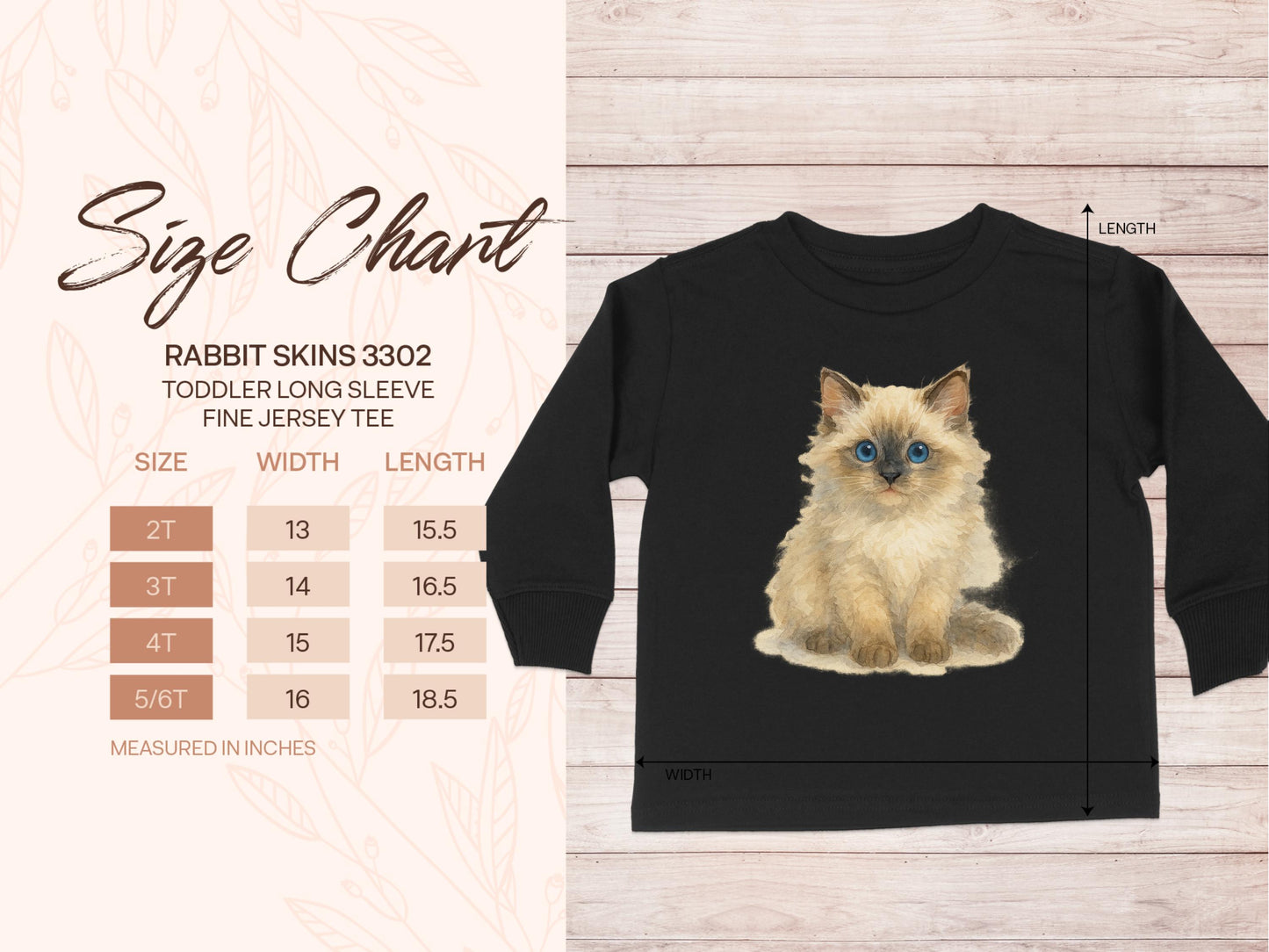 Adorable Kitten Graphic Toddler Long Sleeve Tee product
