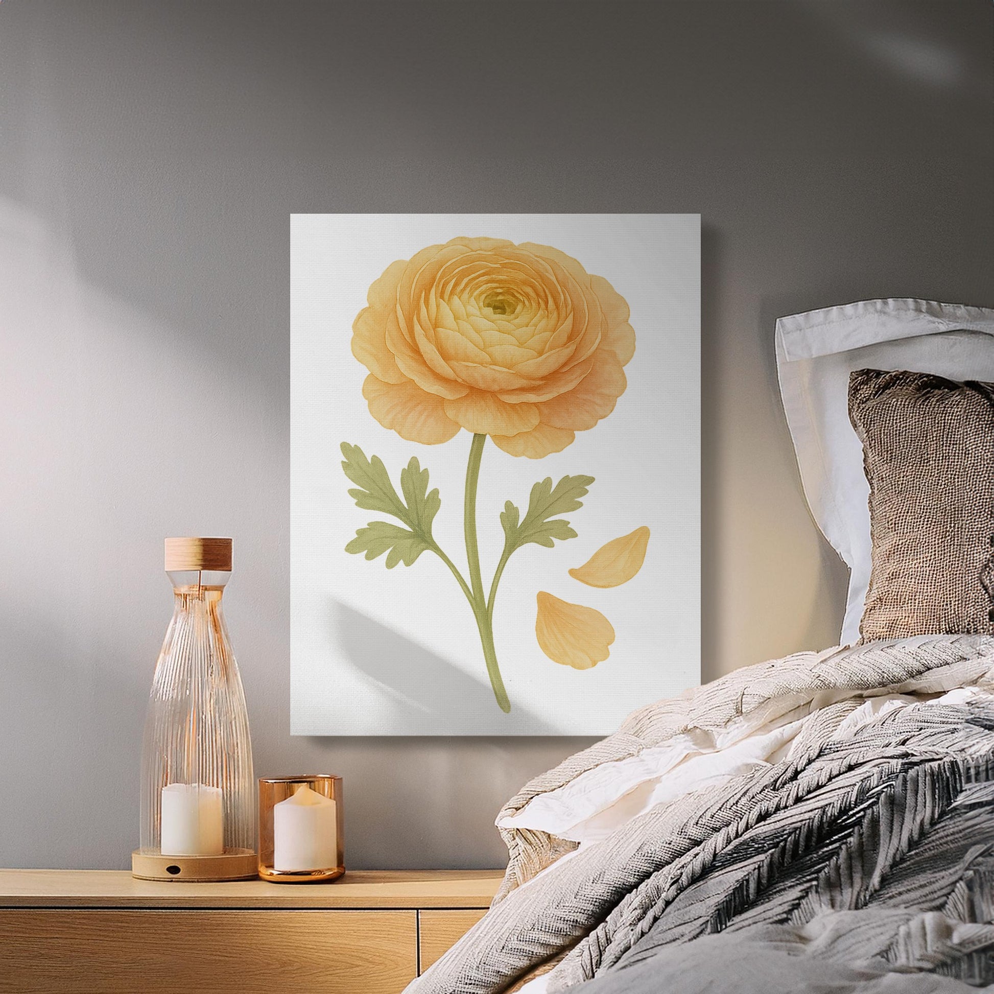 Yellow Flower Botanical Wall Art for Home Decor product