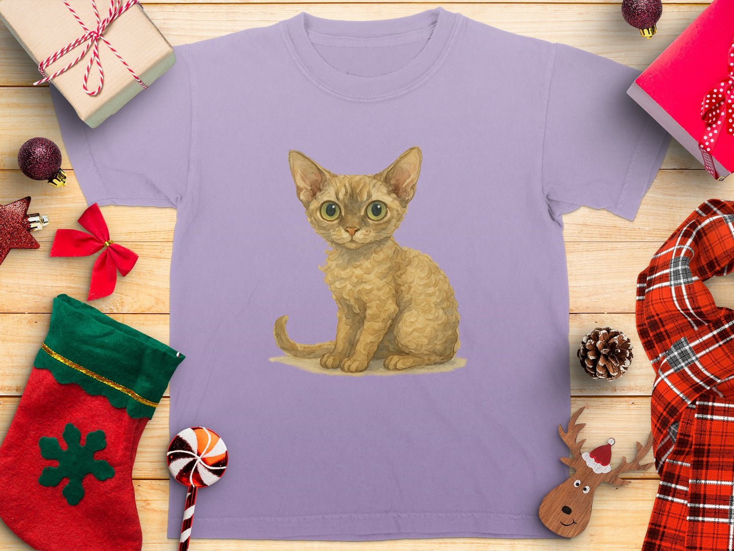 Adorable Kitten Graphic Christmas Gift Shirt product type