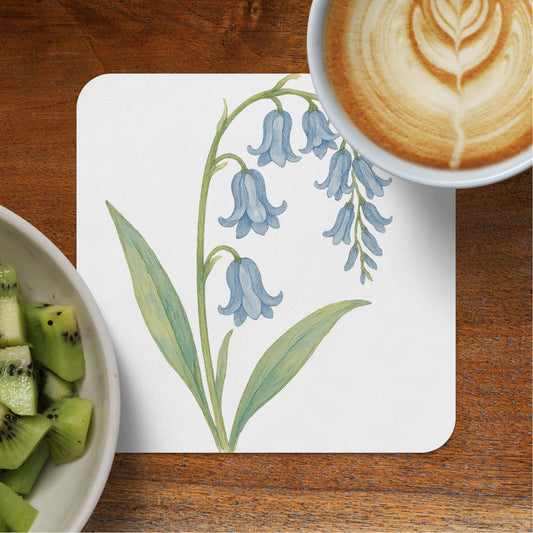 Bluebell Flower Design Square Drink Coaster product