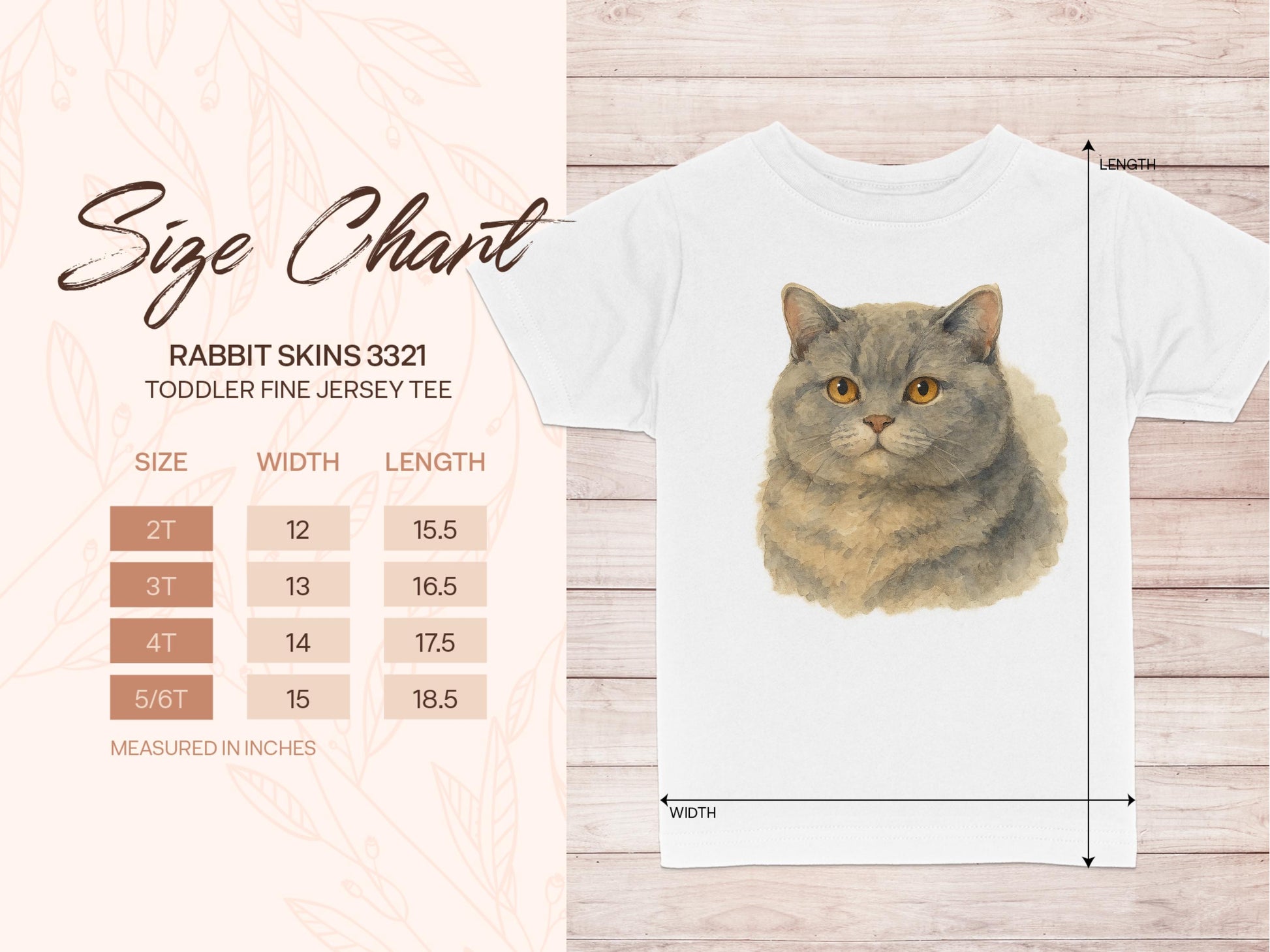 Cute Cat Print Toddler Fine Jersey Tee product type