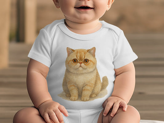 Cute Baby Onesie with Adorable Cat Print product type