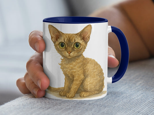 Cute Kitten Illustration on Ceramic Coffee Mug product