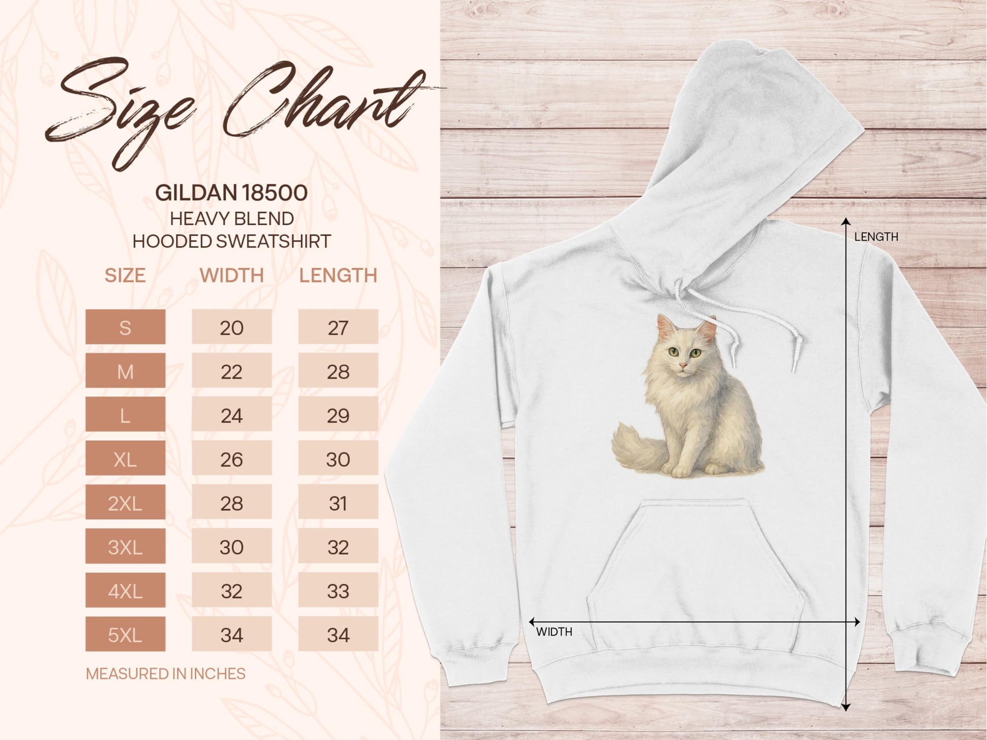 White Hoodie with Adorable Cat Print product type