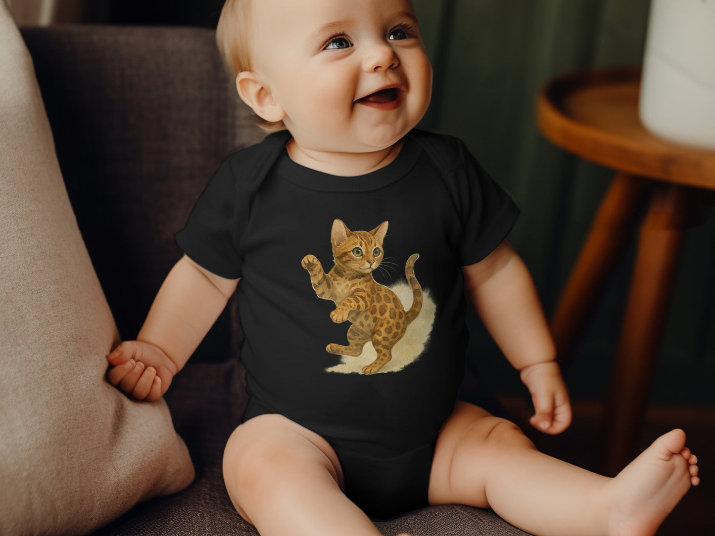 Adorable Baby Outfit with Cute Cat Print product type