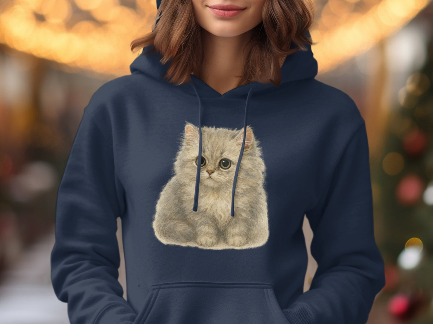 Adorable Kitten Graphic on a Stylish Hoodie product
