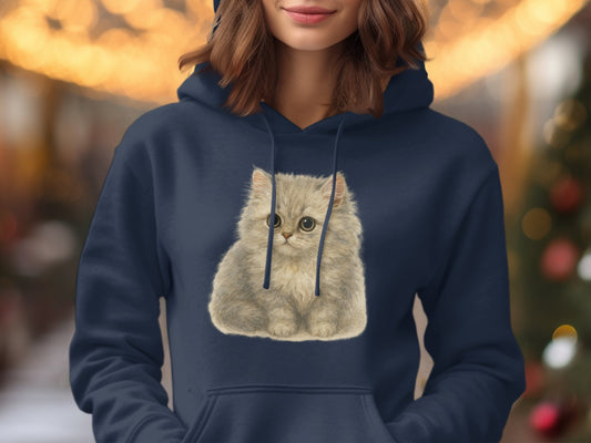 Adorable Kitten Graphic on a Stylish Hoodie product