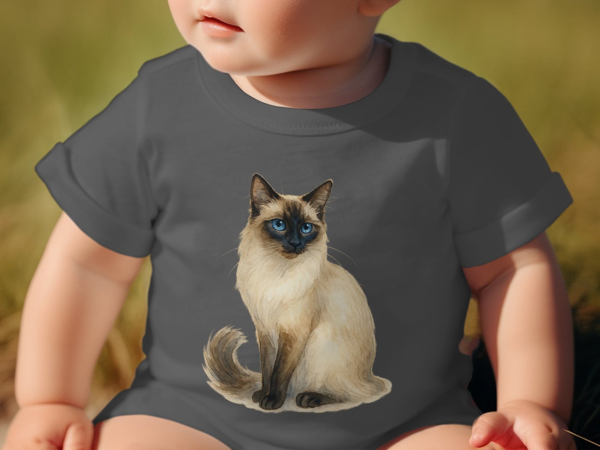 Adorable Baby Onesie Featuring Cute Cat Print product type