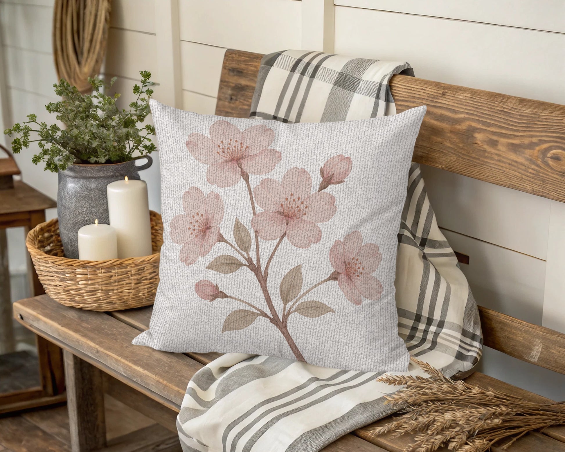 Beautiful Floral Design Decorative Pillow product type