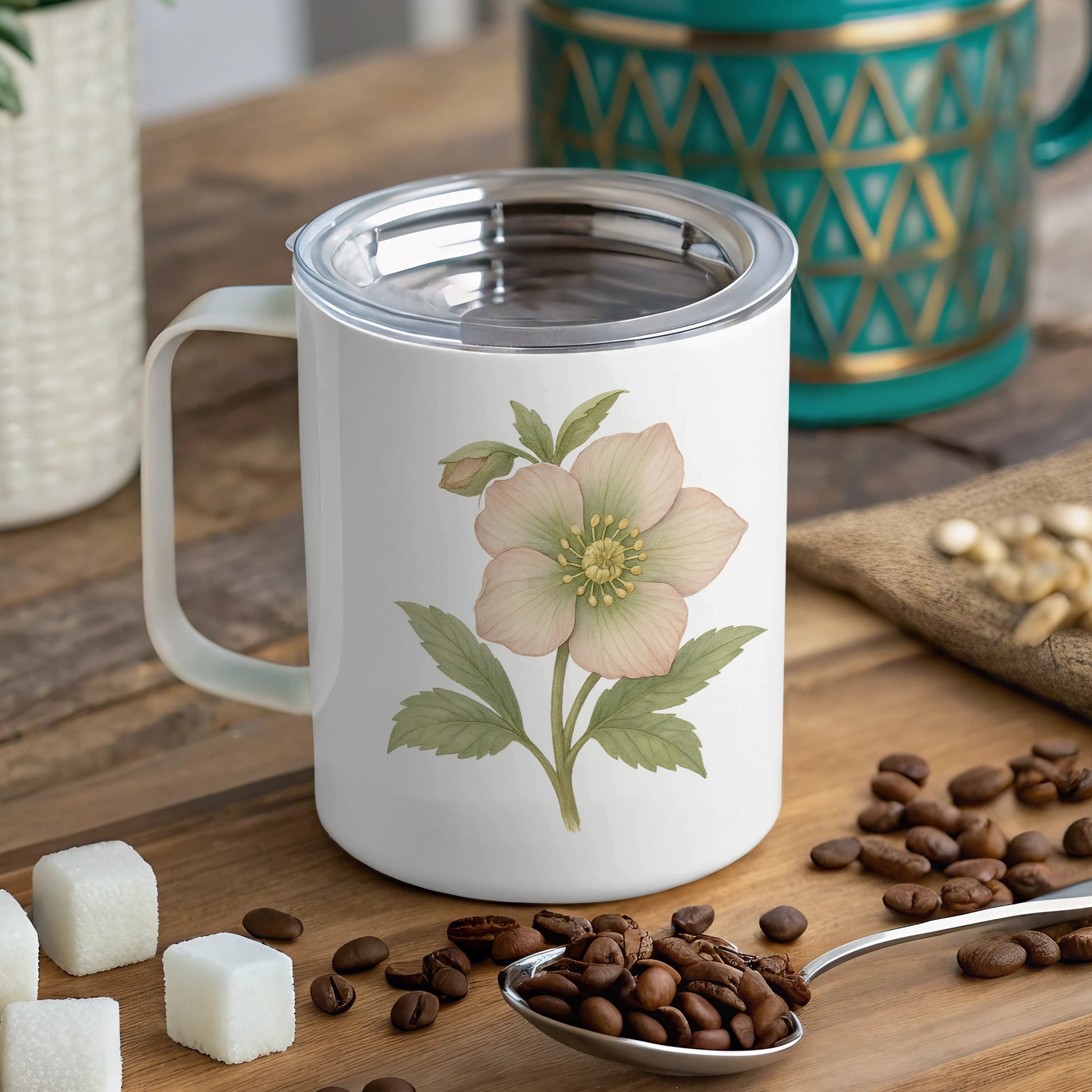 Floral Design Stainless Steel Mug product