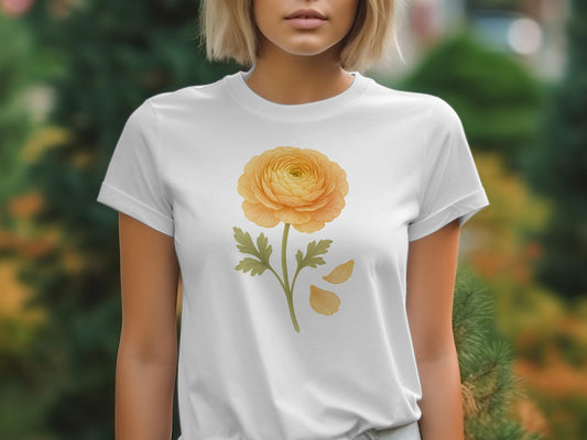 Beautiful Yellow Flower Design Casual T-Shirt product