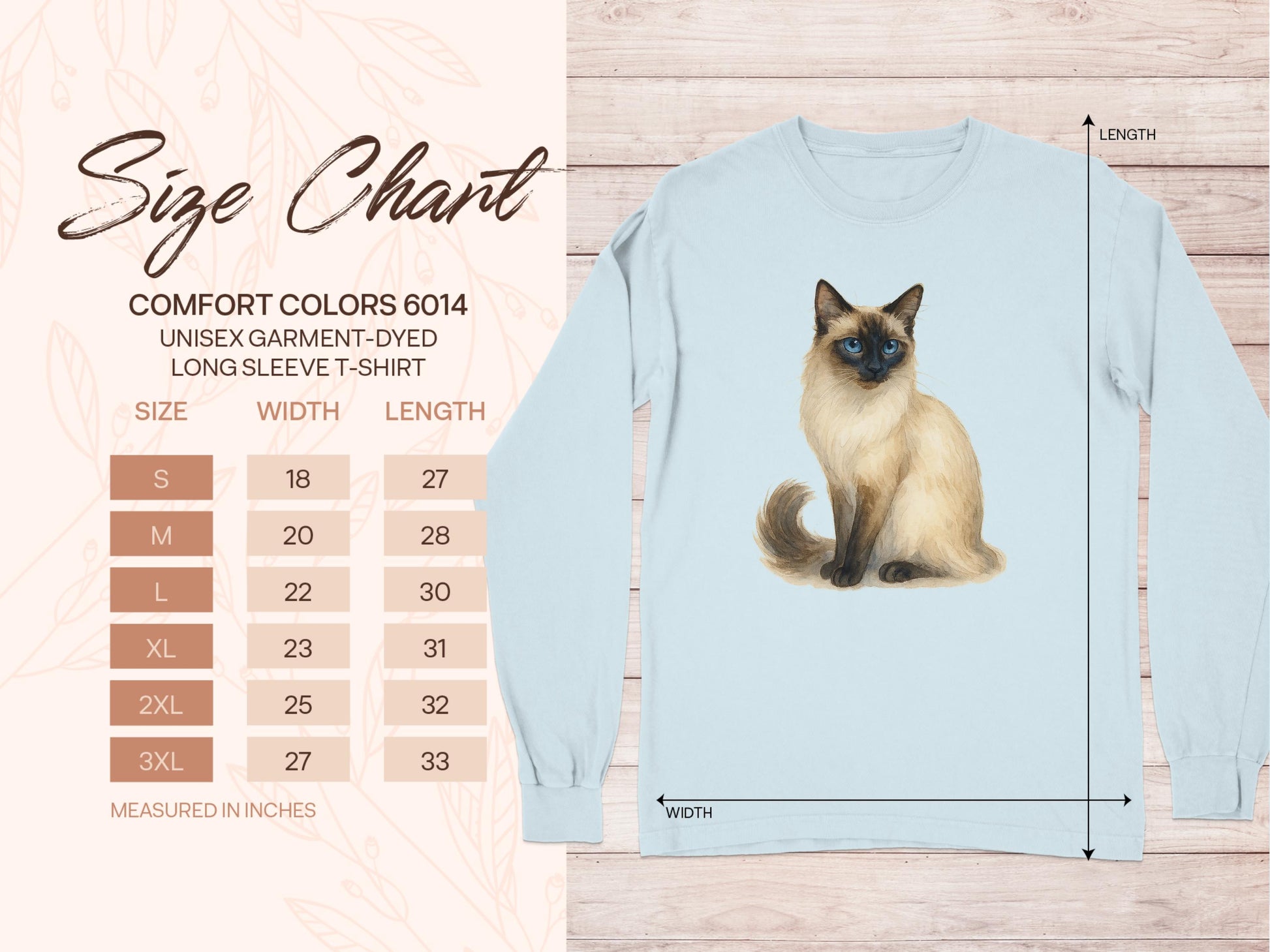 Unisex Long Sleeve T-Shirt with Cat Print product