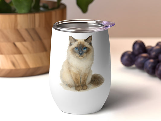 Beautiful Blue-Eyed Cat Image on Stylish product