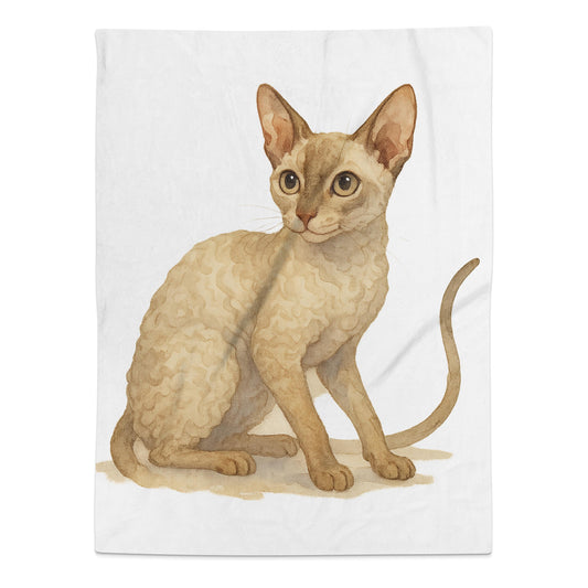Adorable Cat Illustration on Blanket product type