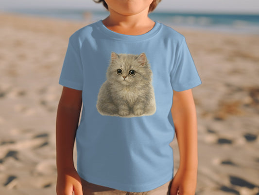 Cute Fluffy Kitten Graphic Design T-Shirt product