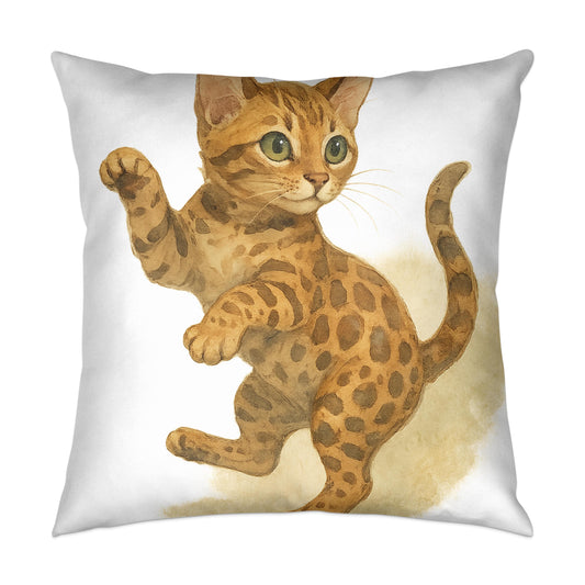 Adorable Kitten Throw Pillow for Decorative Home Product