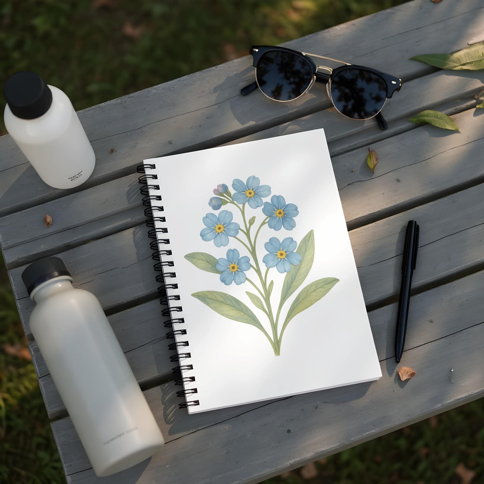 Floral Design Spiral Bound Notebook product