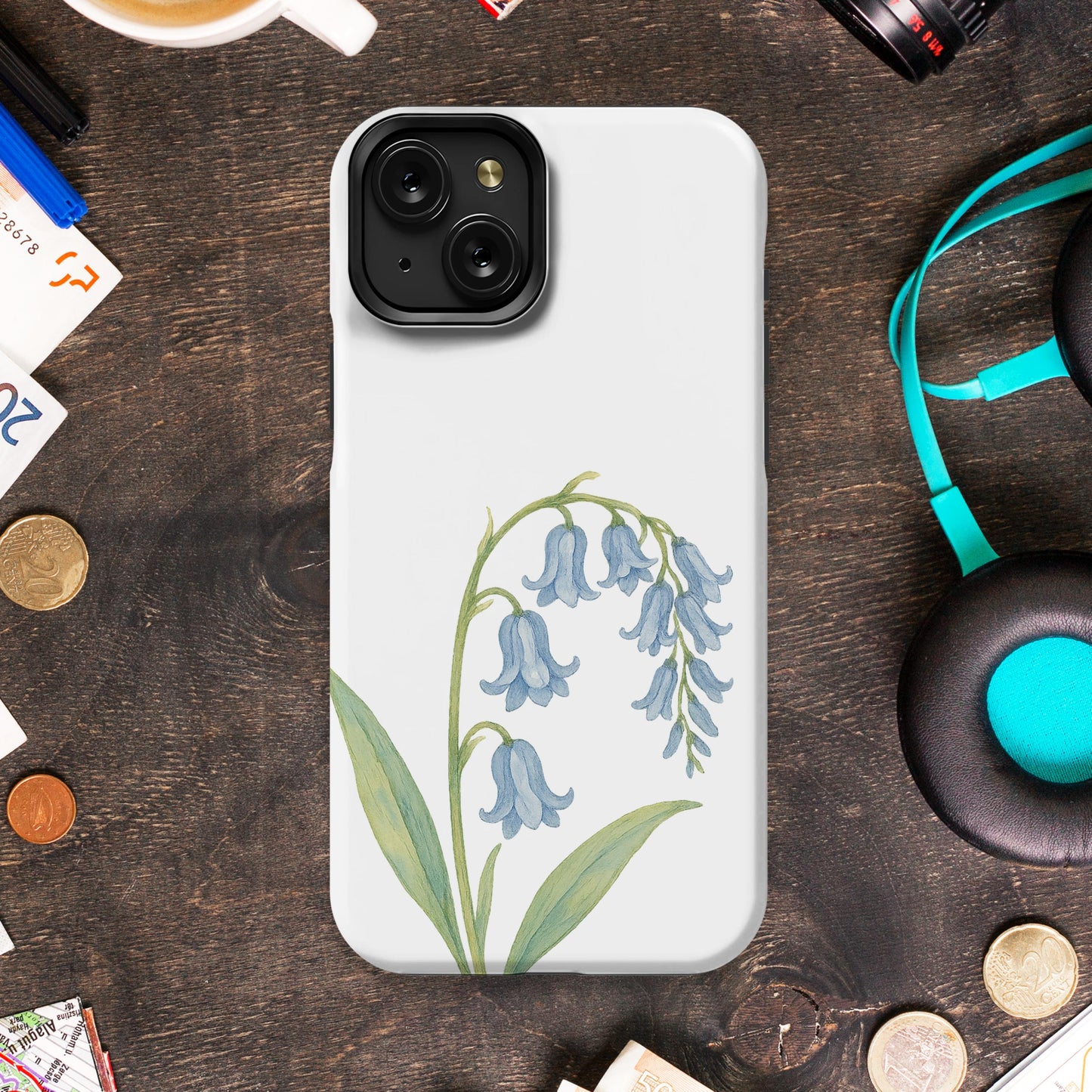 Bluebell Flower Illustration Phone Case product type