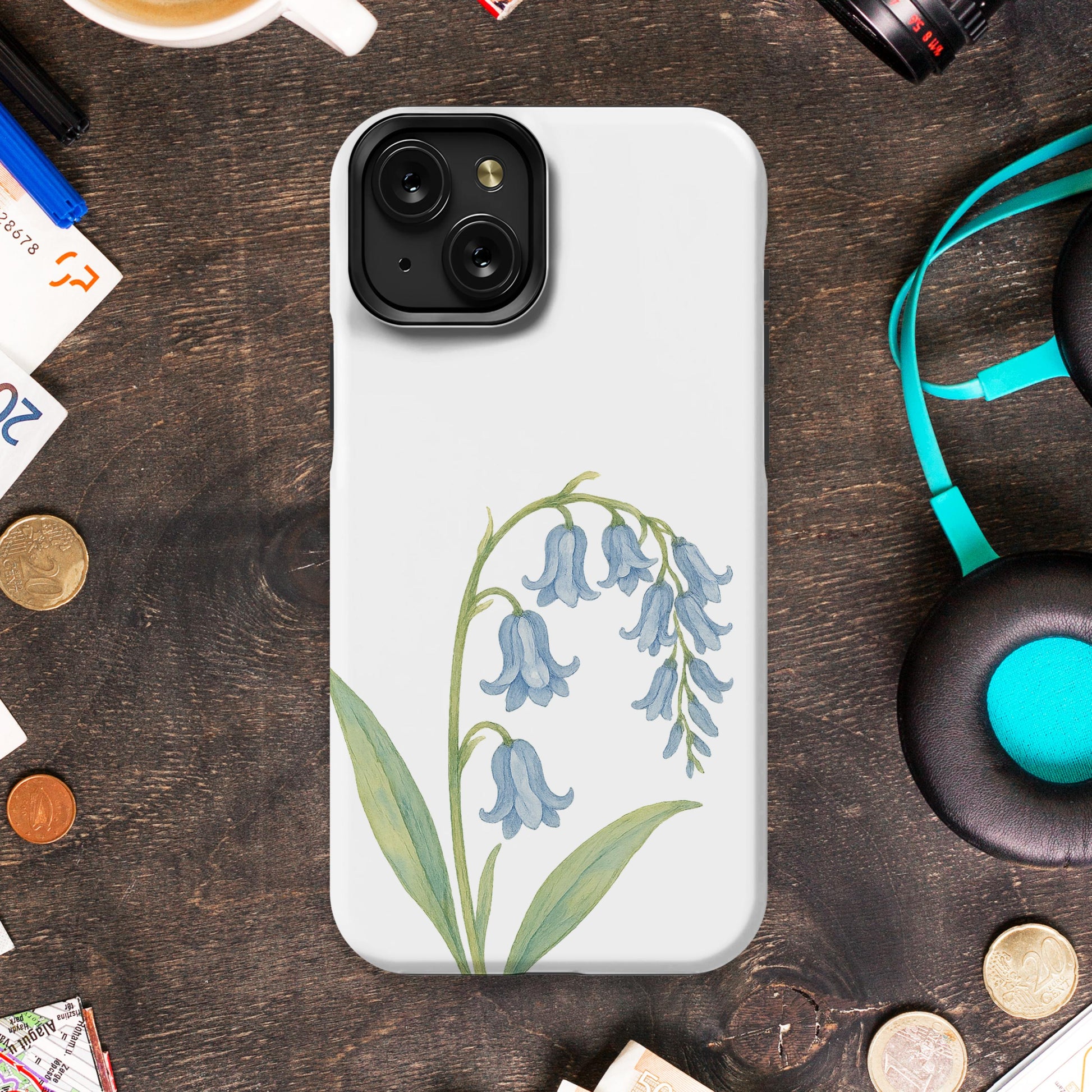 Bluebell Flower Illustration Phone Case product type