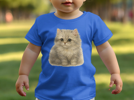 Adorable Kitten Print Design for Cute Toddler T-shirt