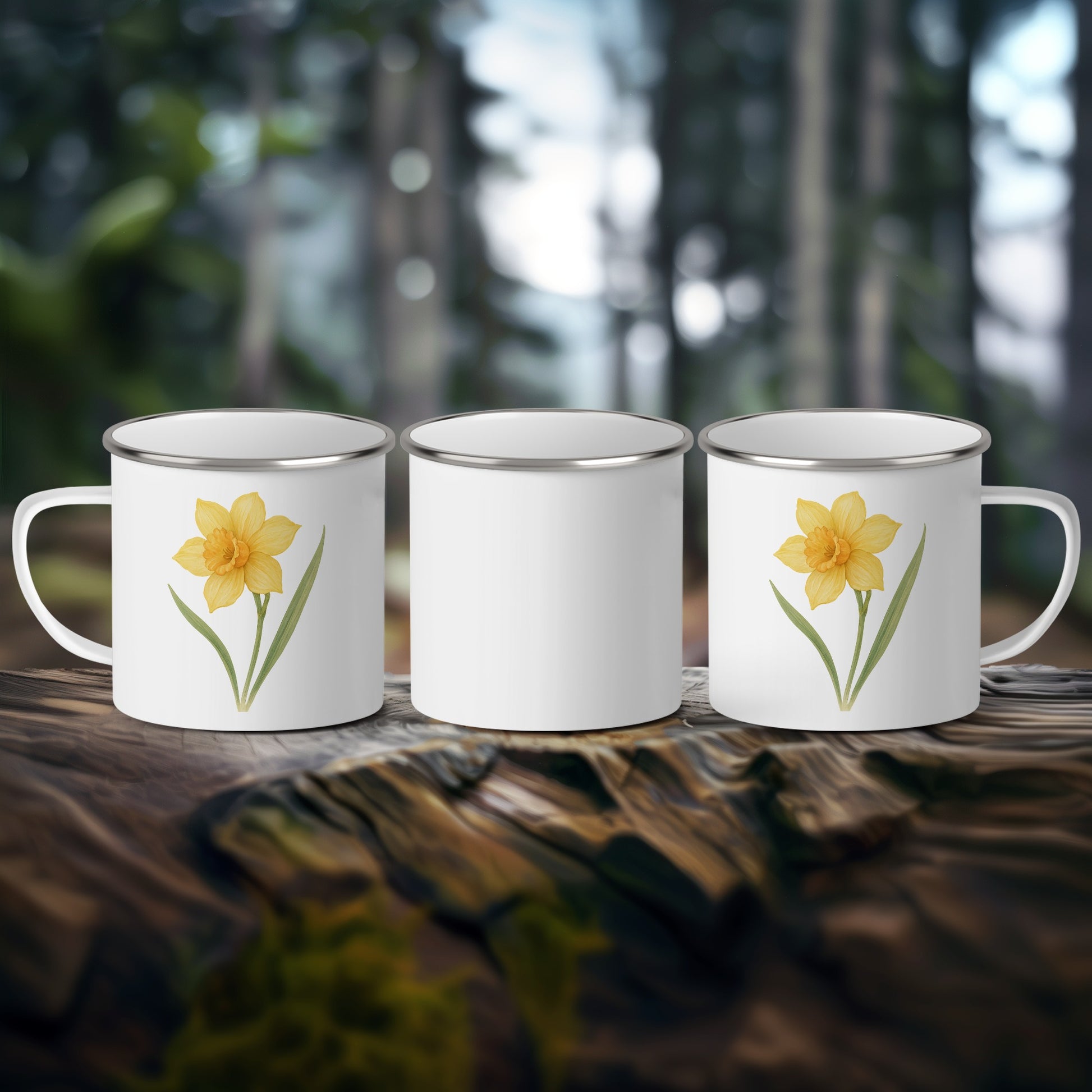 Nature Inspired Yellow Flower Campfire Mug product
