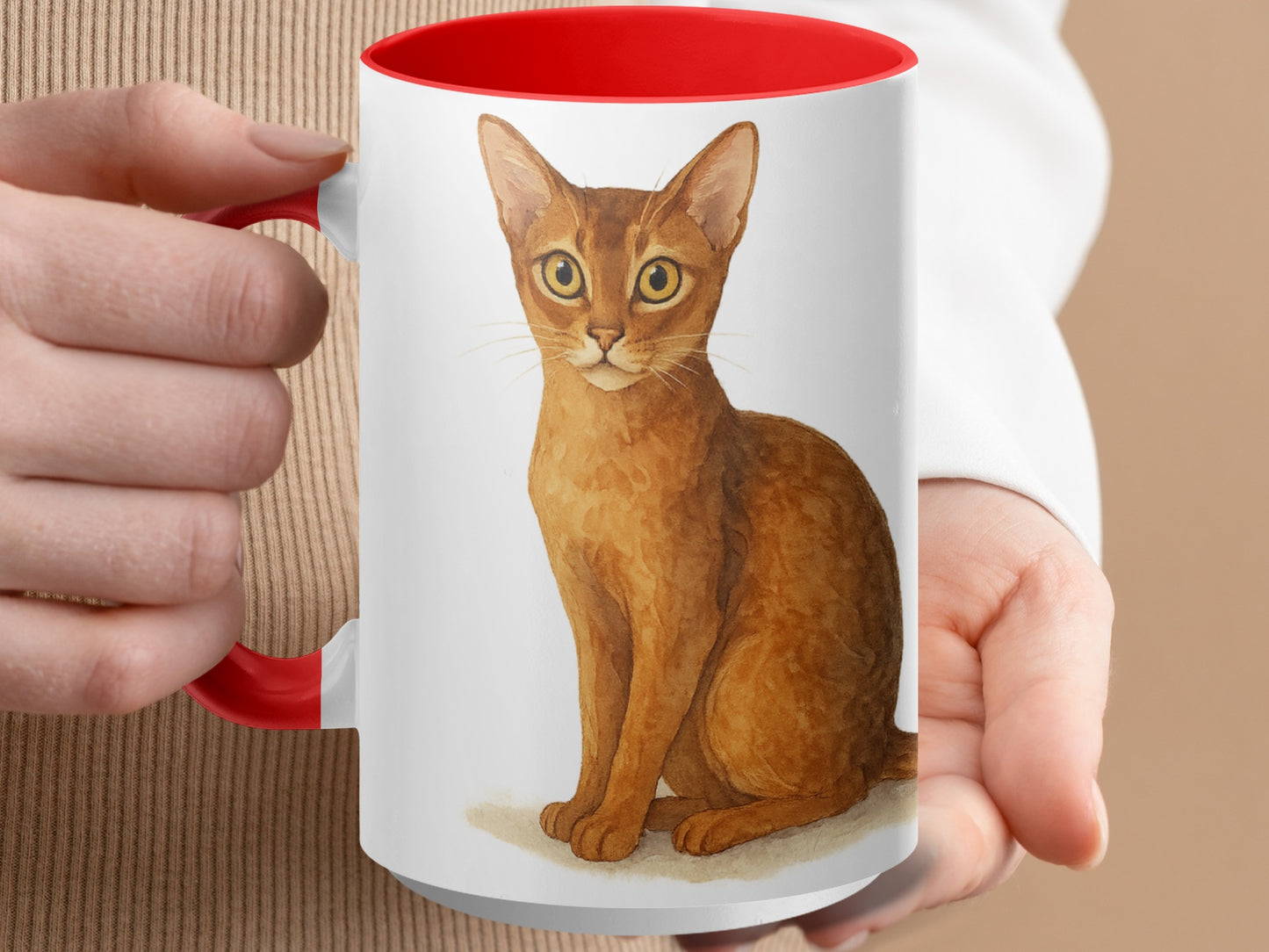 Cute Cat Print Coffee Mug Gift Product