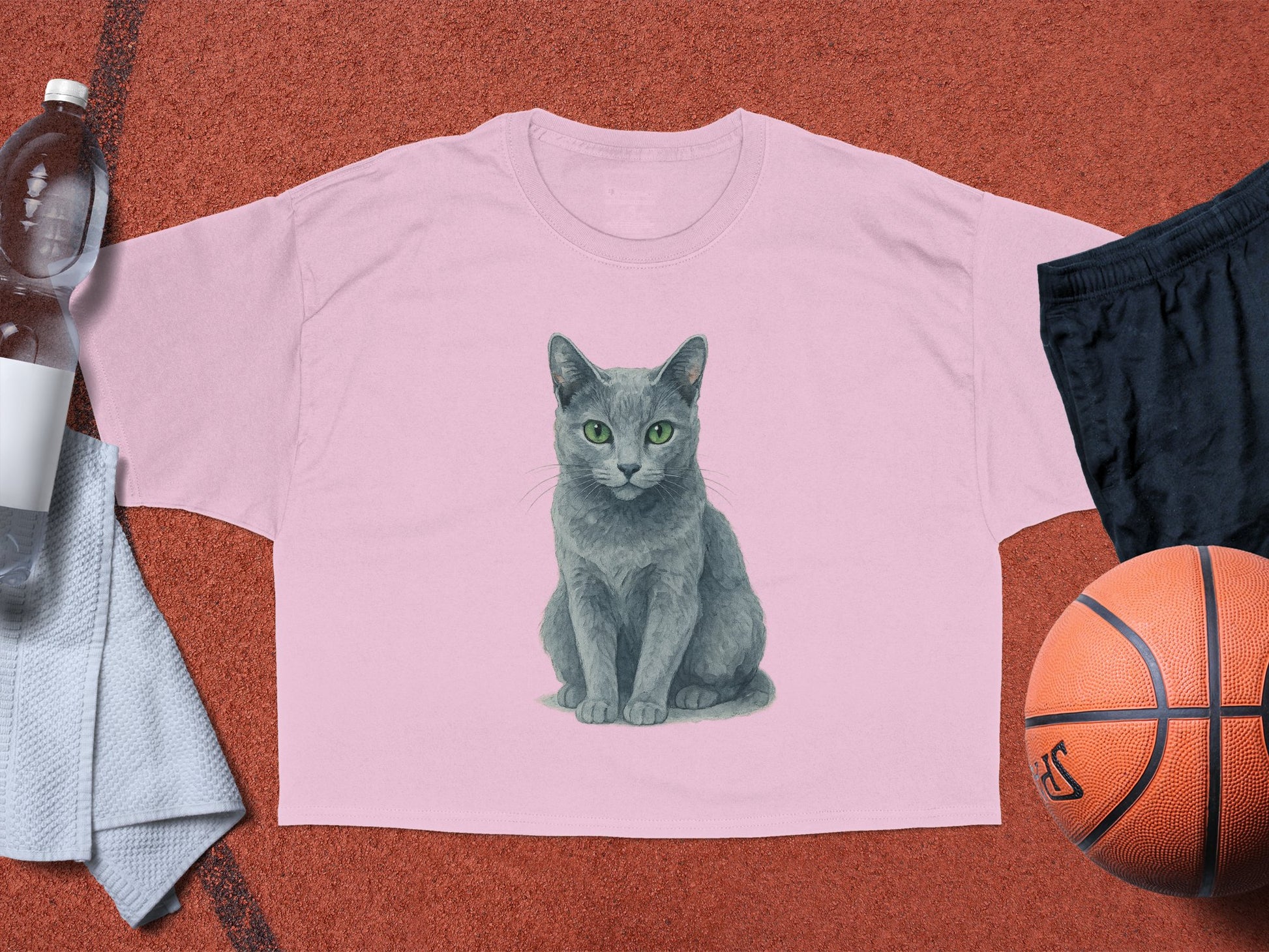 Cute Cat Print Pink T-Shirt Adorable Cat Lover Product