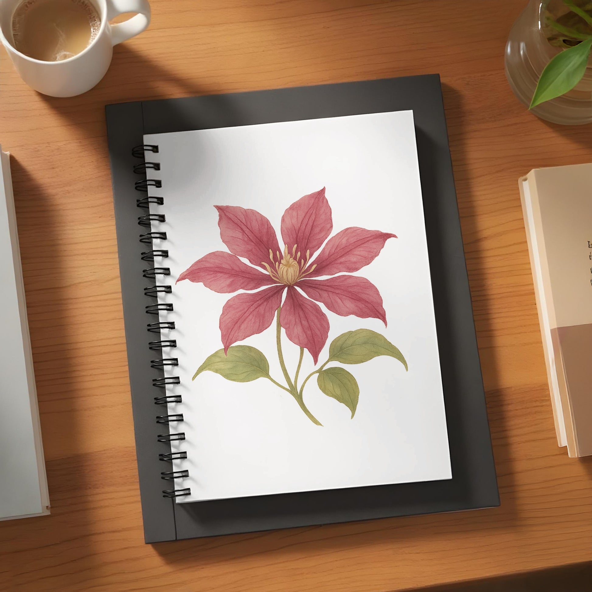 Beautiful Botanical Floral Illustration Notebook product