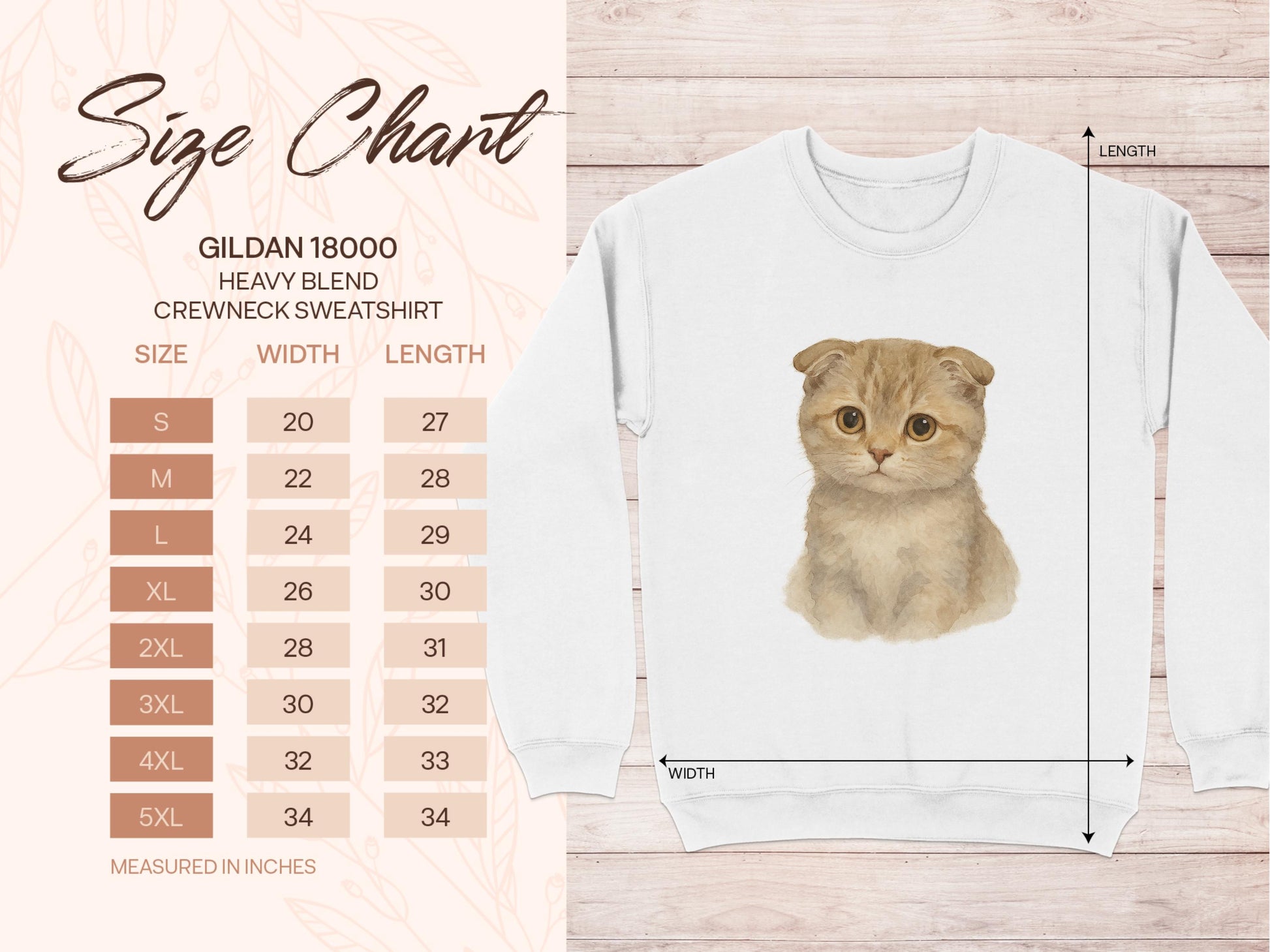 Cute Kitten Design Heavy Blend Crewneck Sweatshirt product type