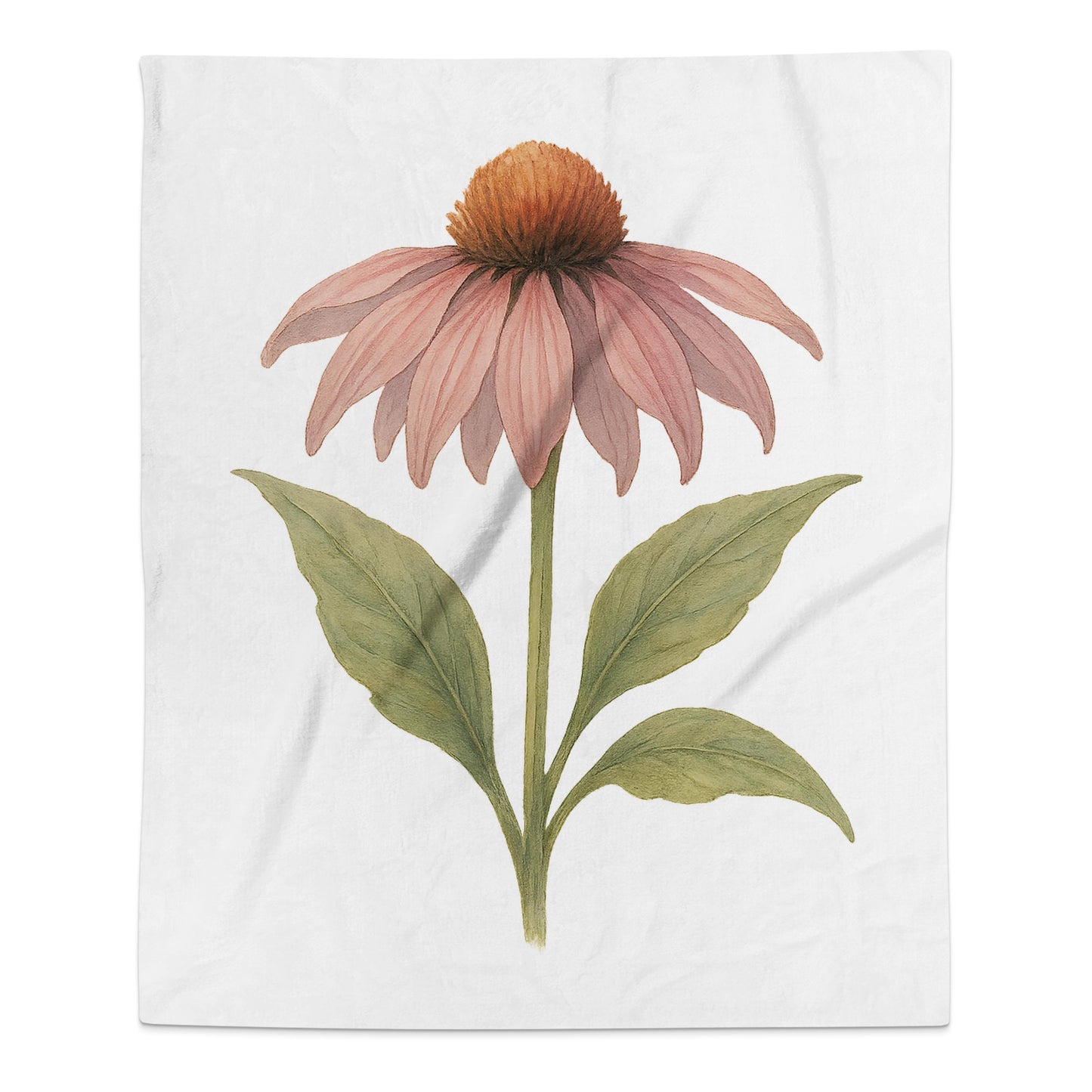 Botanical Pink Flower Print Decorative Tapestry product type