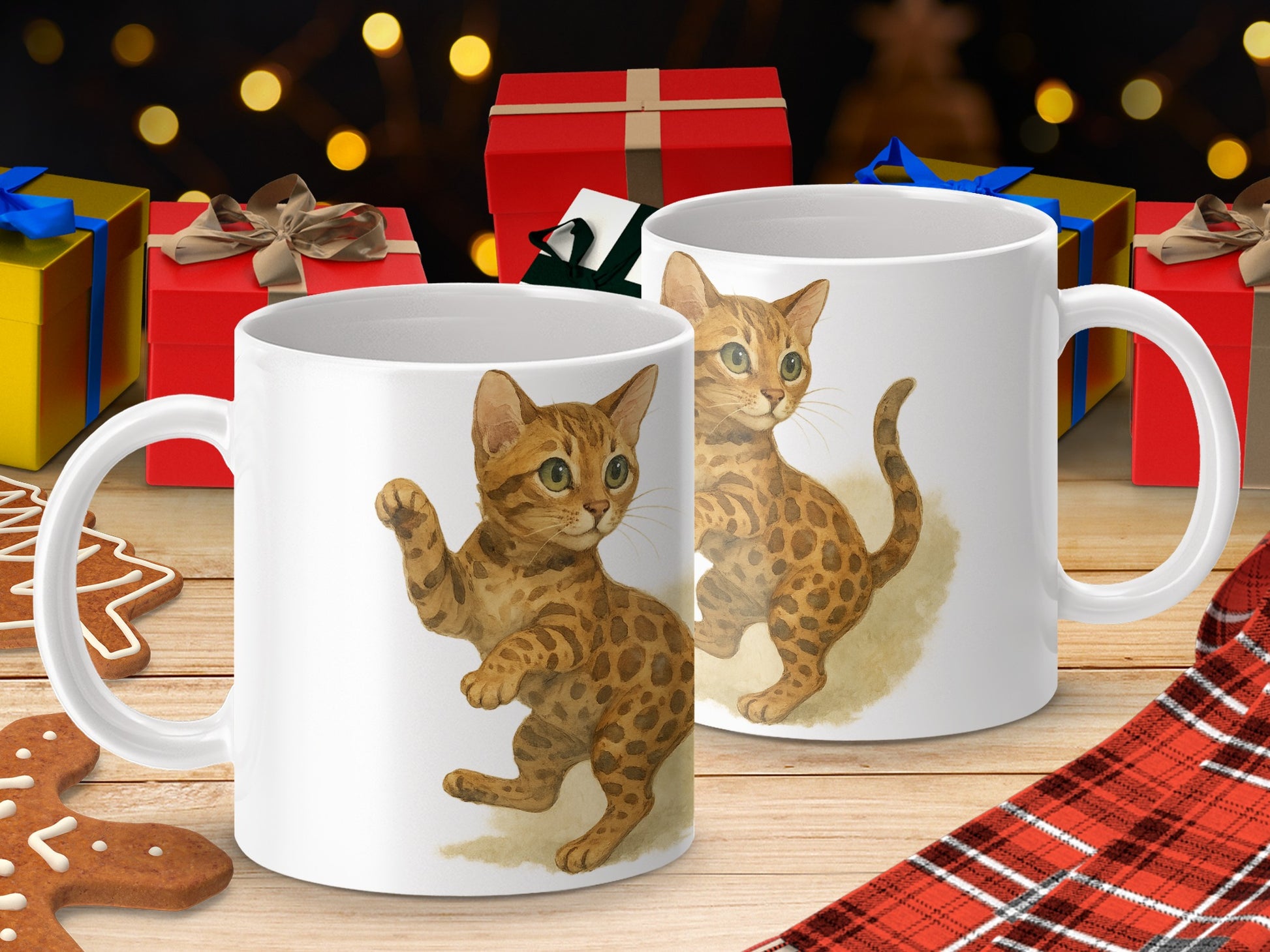 Adorable Kitten Print Mug Perfect Gift product type