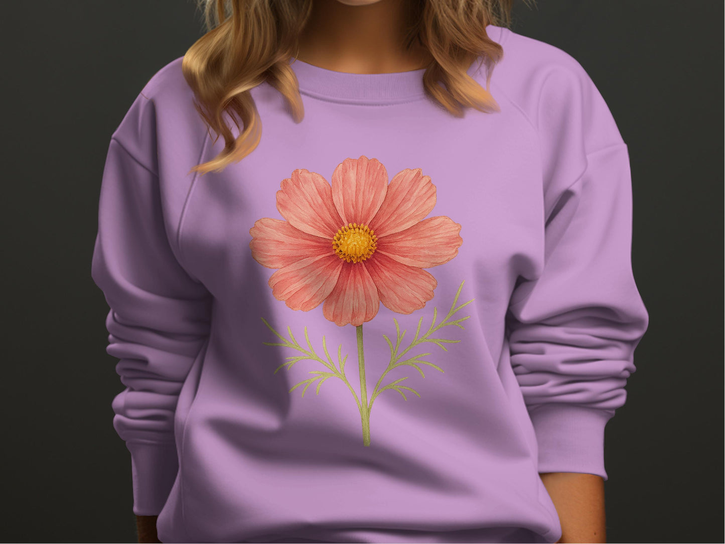 Floral Print Long Sleeve Casual Sweatshirt product type
