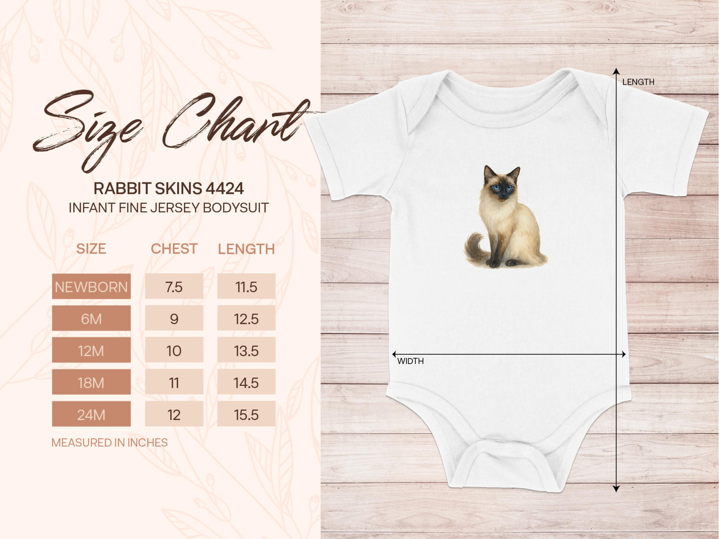 Cute Siamese Cat Infant Bodysuit product type