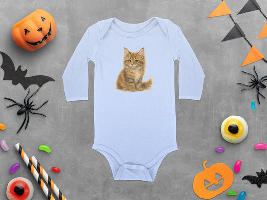 Adorable Kitten Baby Onesie Perfect for Halloween product type