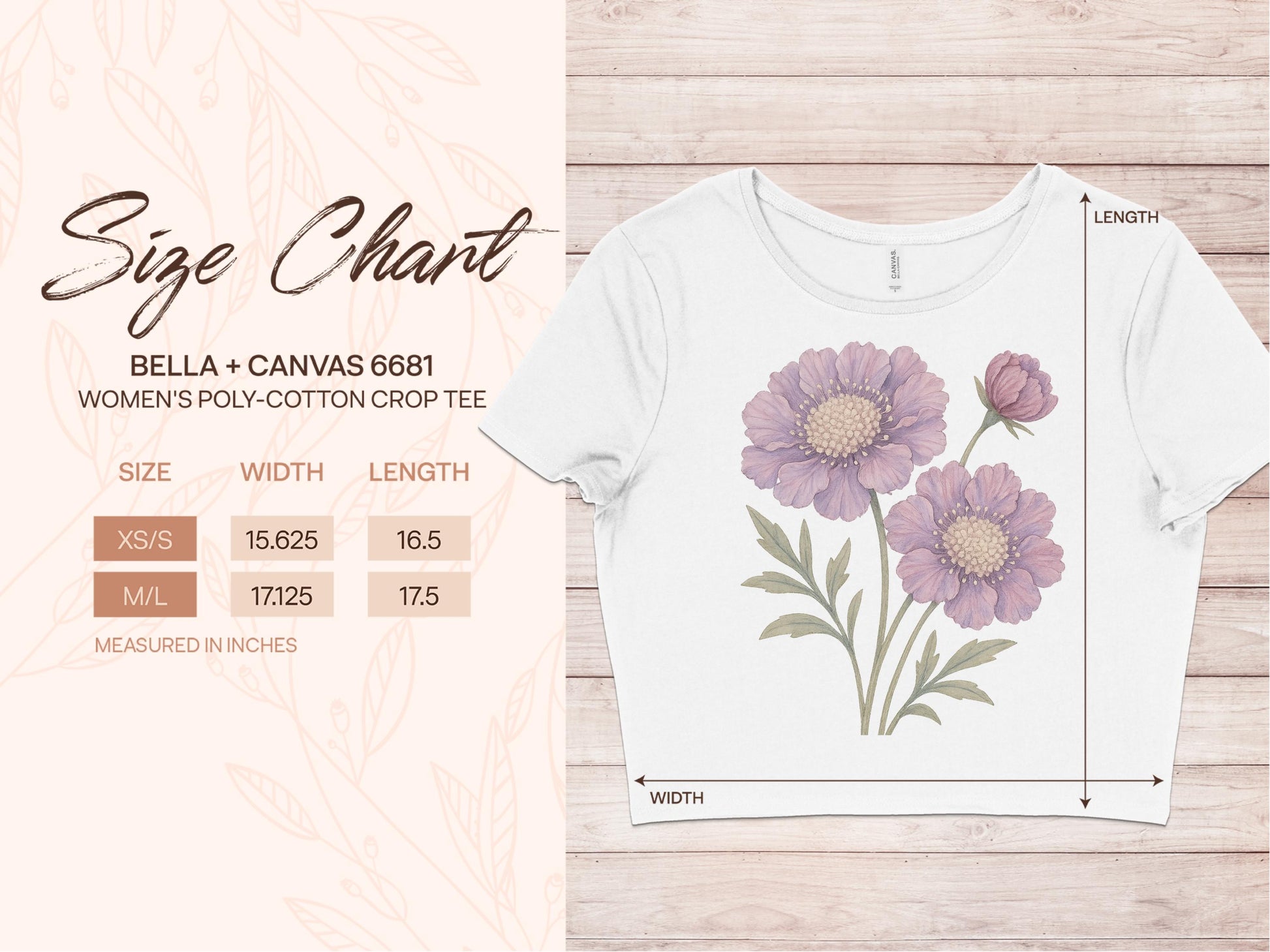 Bella + Canvas 6681 Womens Poly-Cotton Crop Tee product