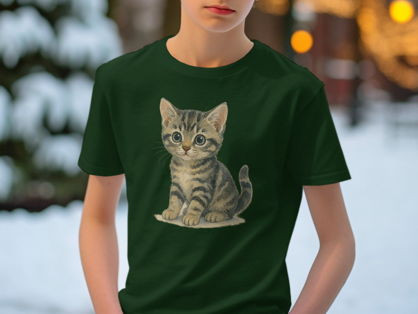 Cute Kitten Graphic Tee for Animal Lovers product type