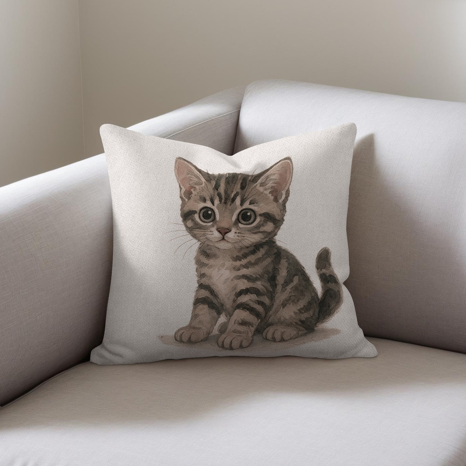 Adorable Kitten Design Decorative Cushion Cover product type