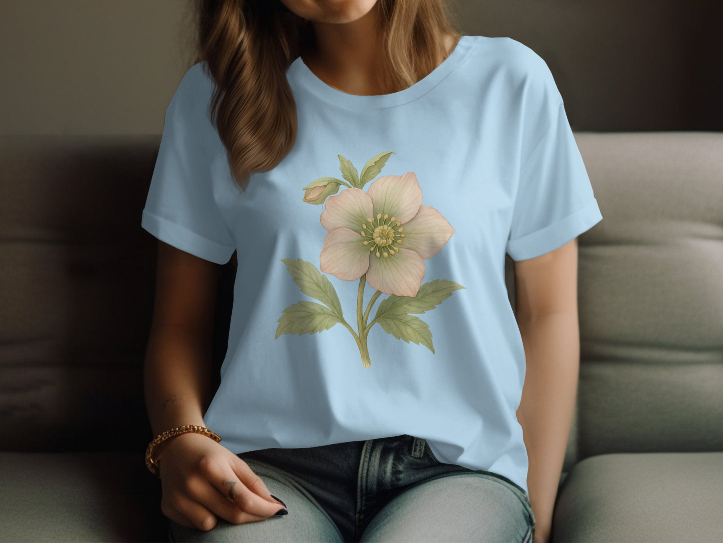 Floral Pastel Blooms Graphic T-shirt product type