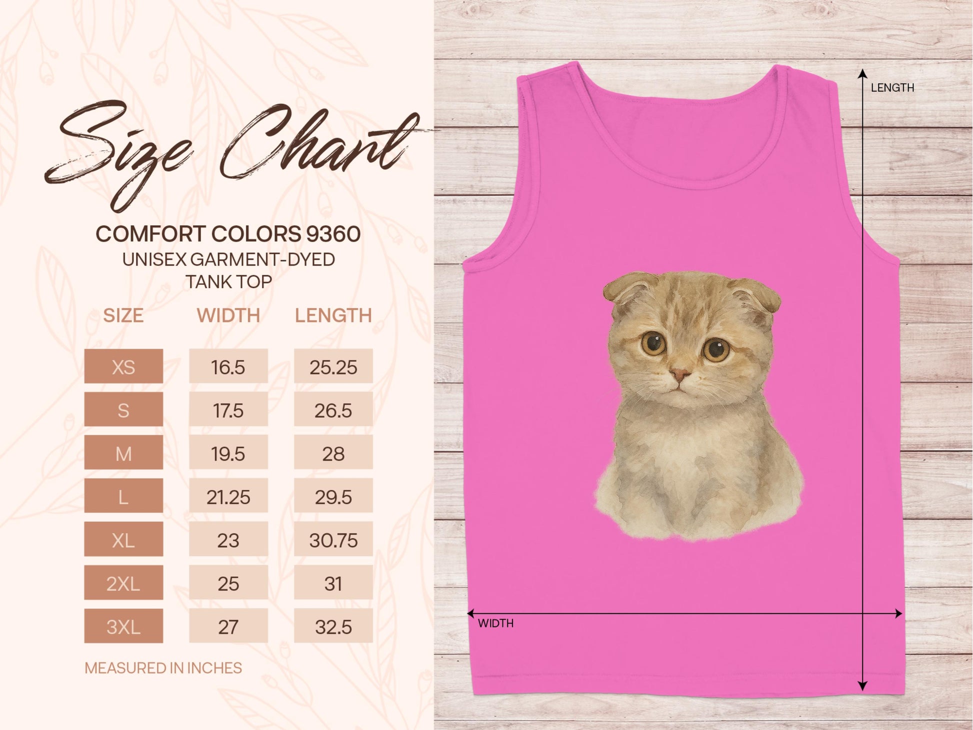 Cute Kitten Print Pink Unisex Tank Top product type