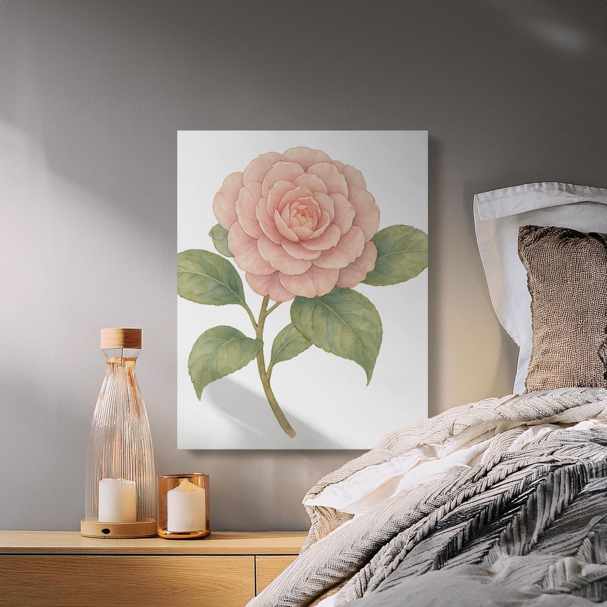 Elegant Flower Art Print for Home Decoration Canvas product