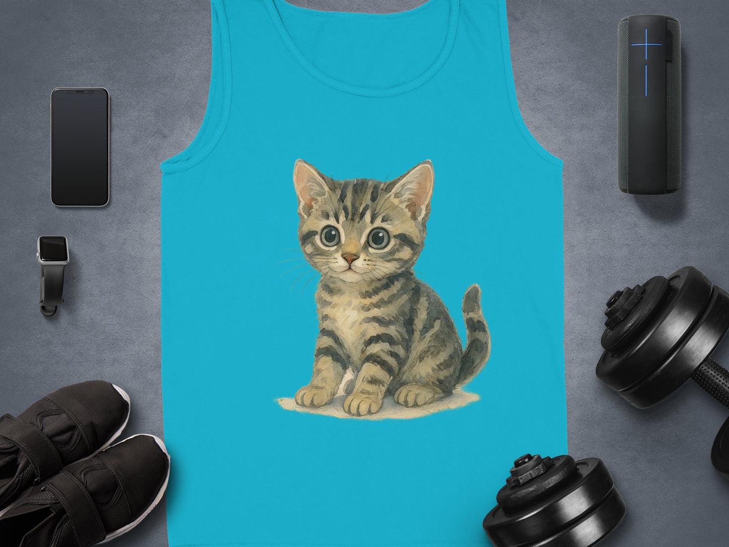 Adorable Kitten Printed Unisex Athletic T-Shirt product type