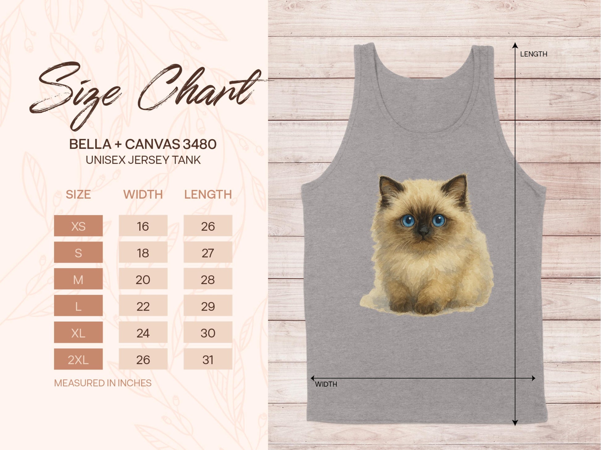 Adorable Blue-Eyed Kitty on Graphic Tank product type