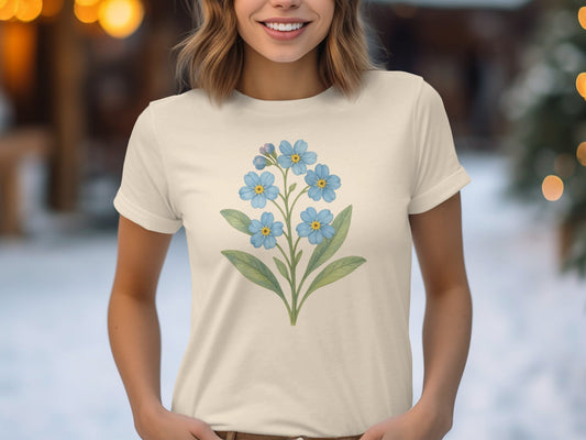 Beautiful Floral Design on T-Shirt product type