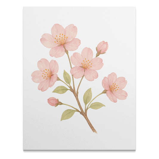 Cherry Blossom Floral Print Wall Art product
