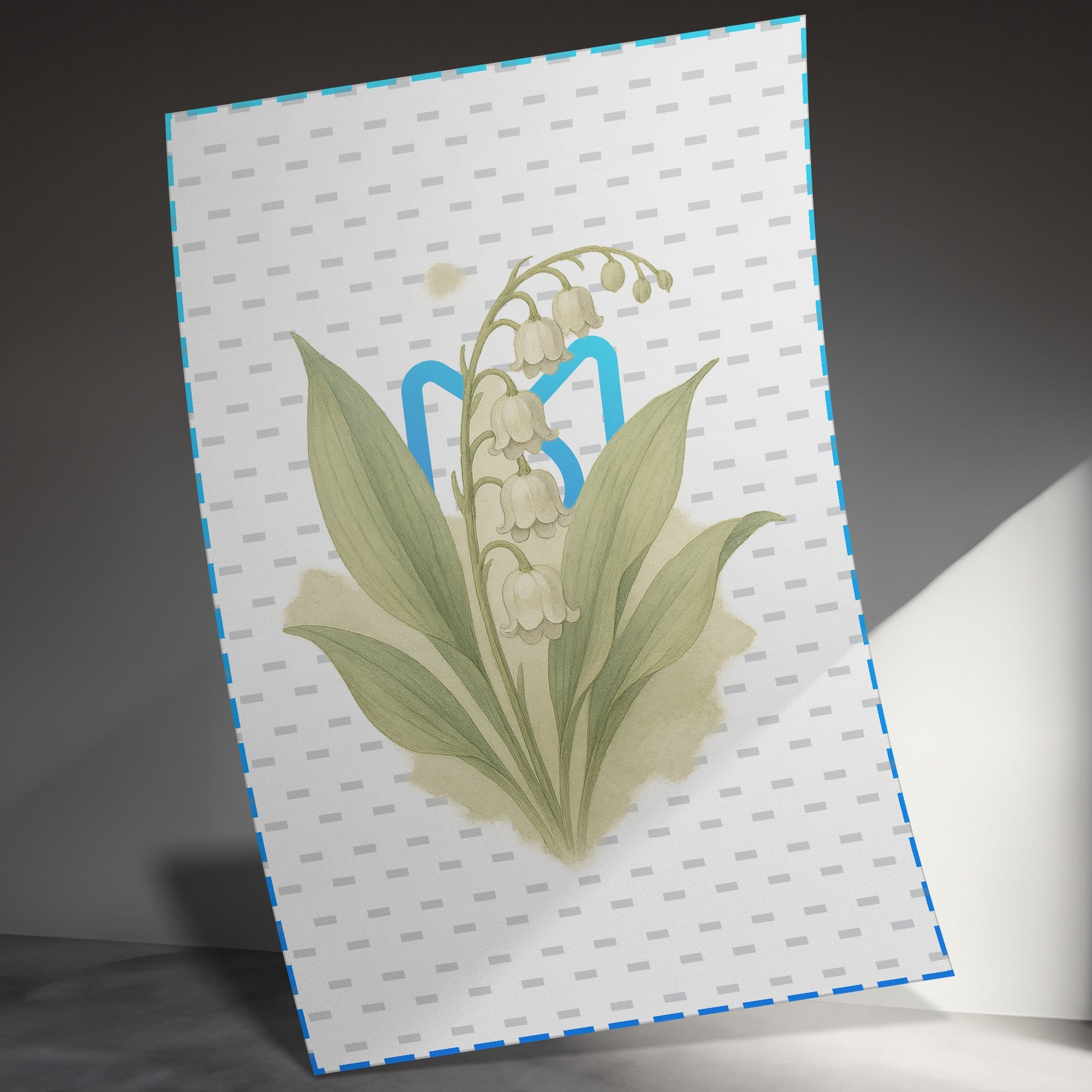 Botanical Lily of the Valley Art Print product type