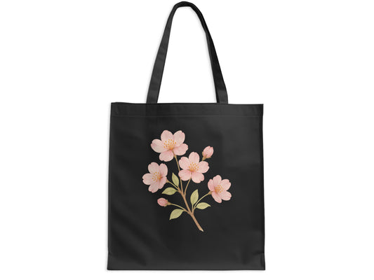 Elegant Black Tote Bag with Floral Print product type