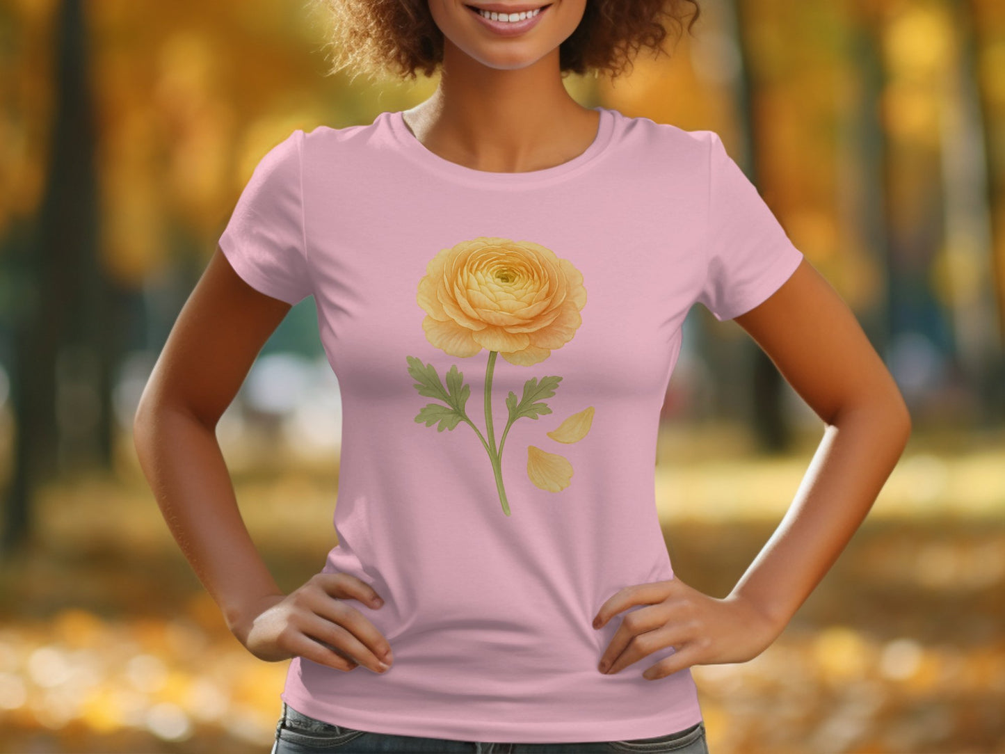 Yellow Flower Nature Design Women's T-Shirt product type