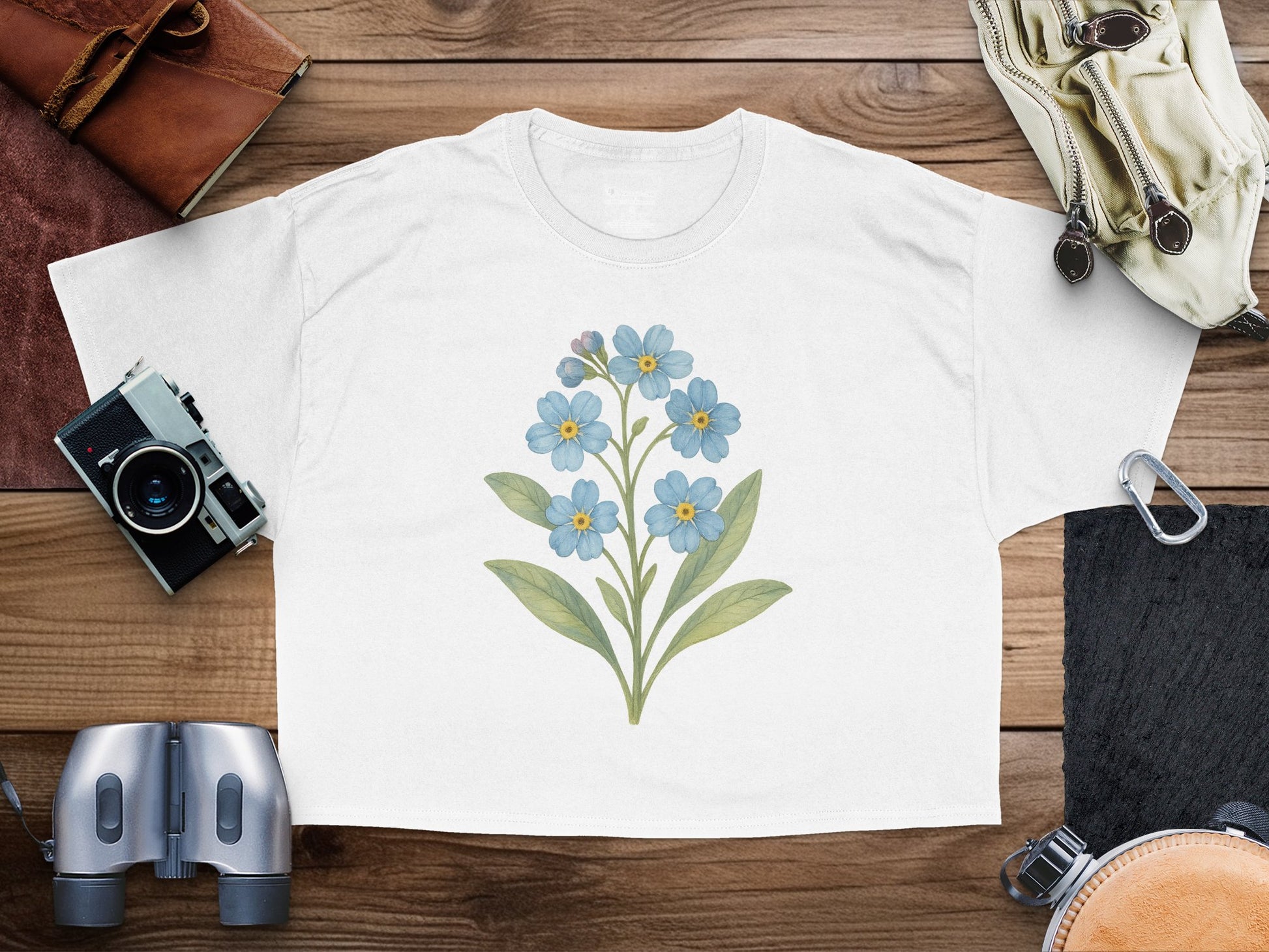 Flower Bouquet Illustration on White T-Shirt product
